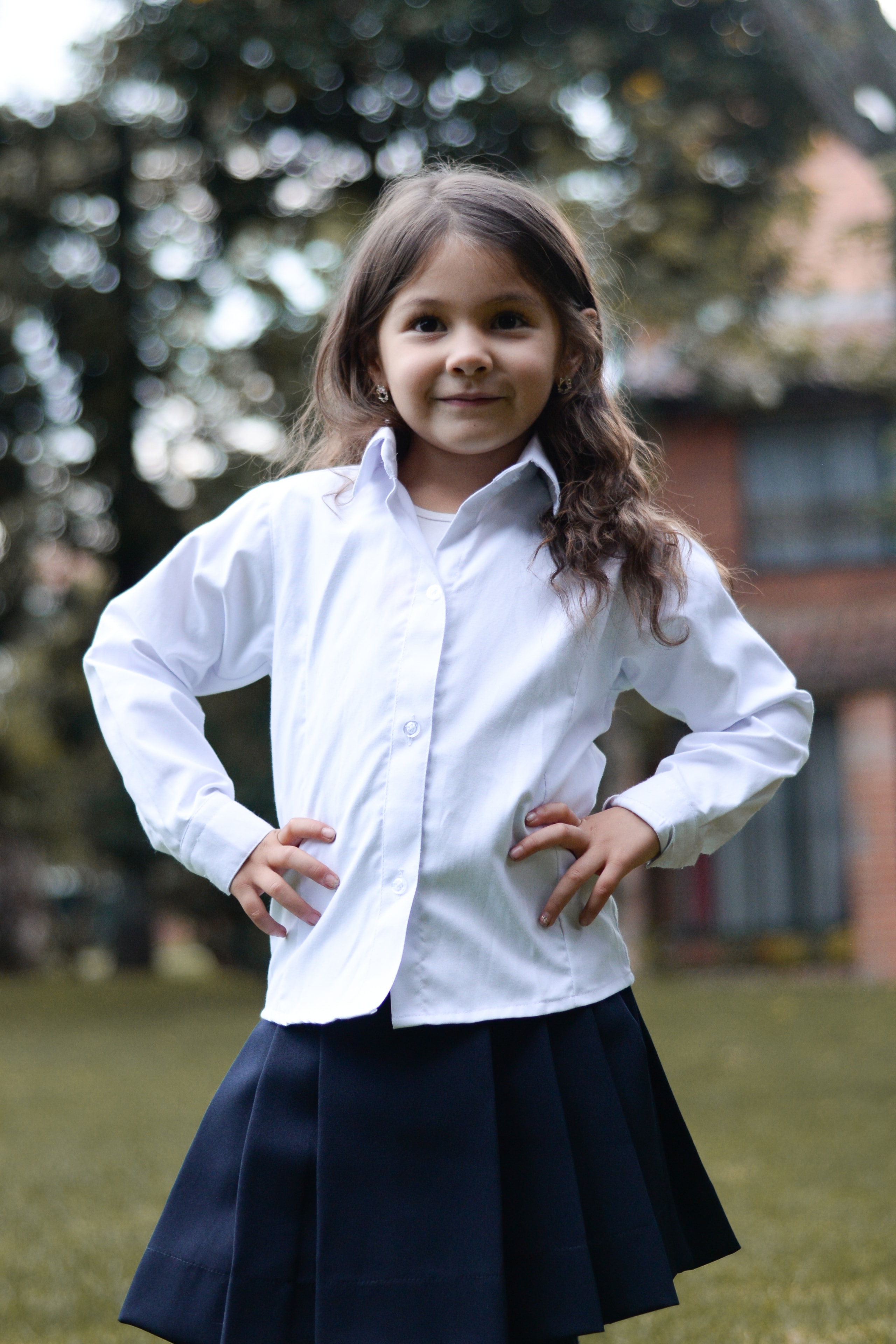 Blusa Camisera Colegial Oxford